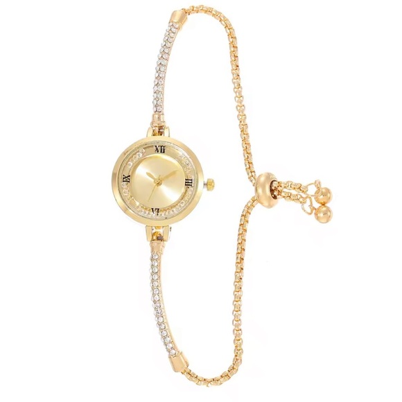 Classic bracket adjustable diamond Gold Women\'s Watch main image 4